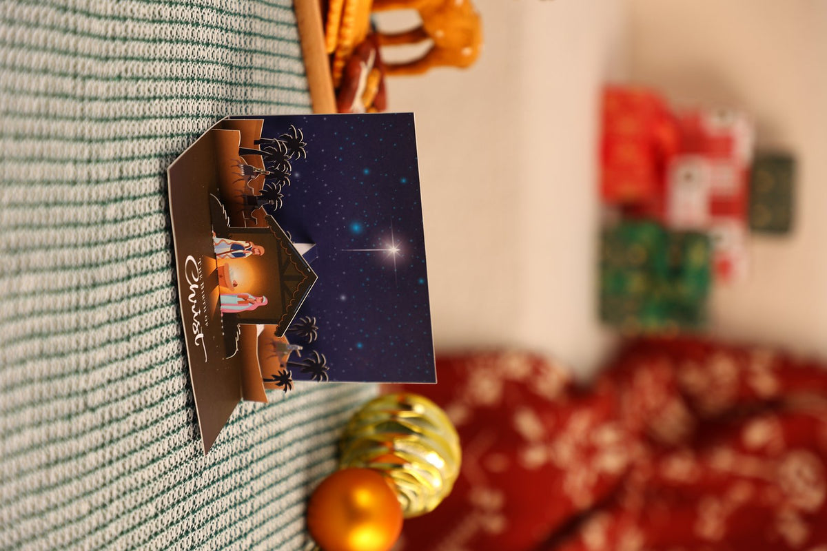 Nativity 90° Greeting Card