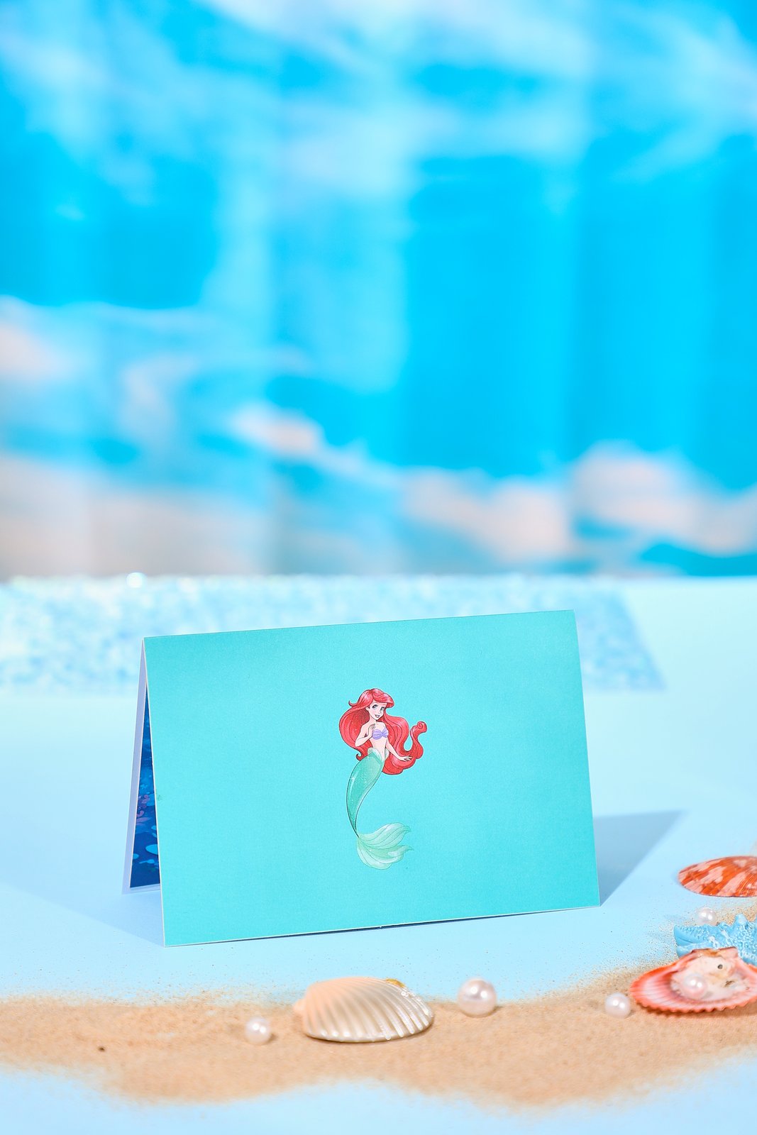 Little Mermaid Pearl 3D Pop Up Card
