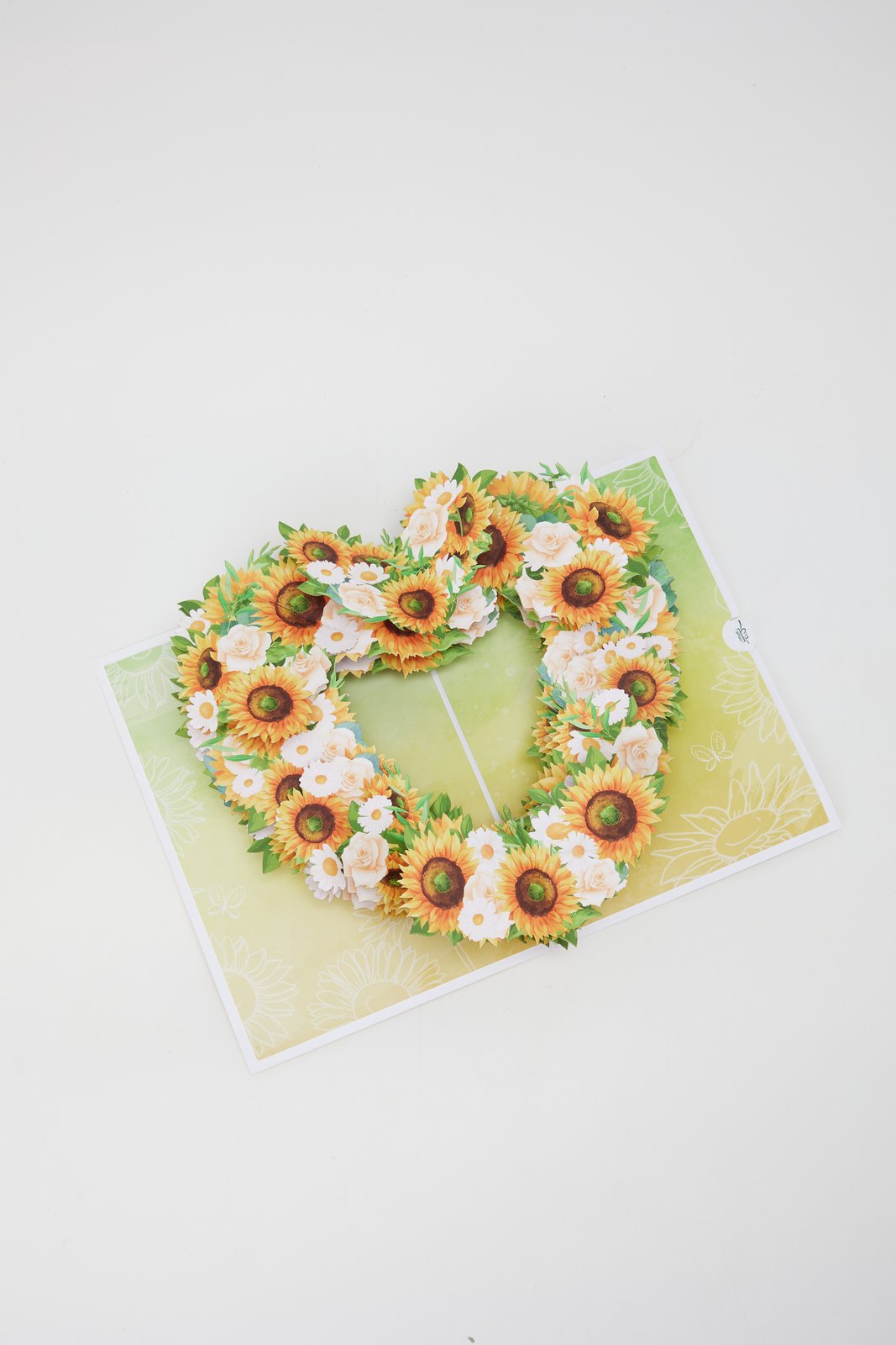 Sunflower Heart Greeting Card