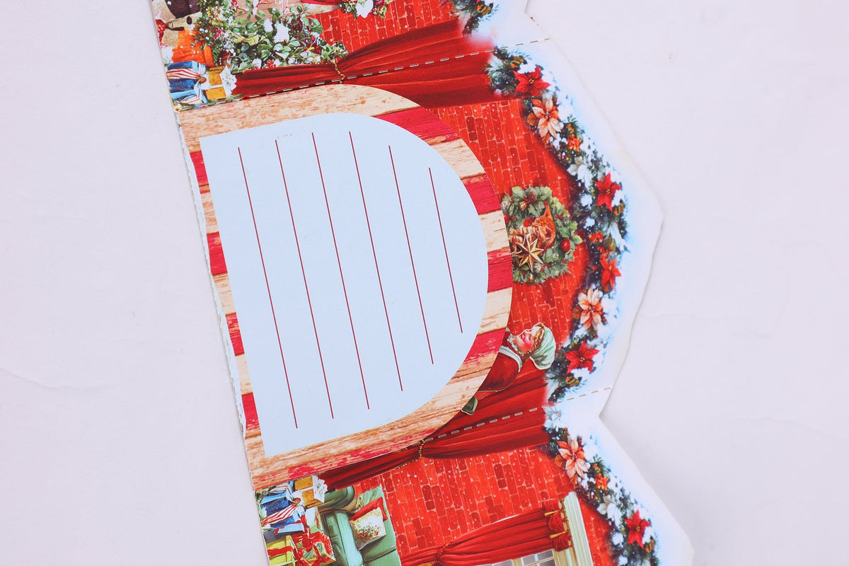 Christmas Fireplace Puppy 3D Pop Up Card