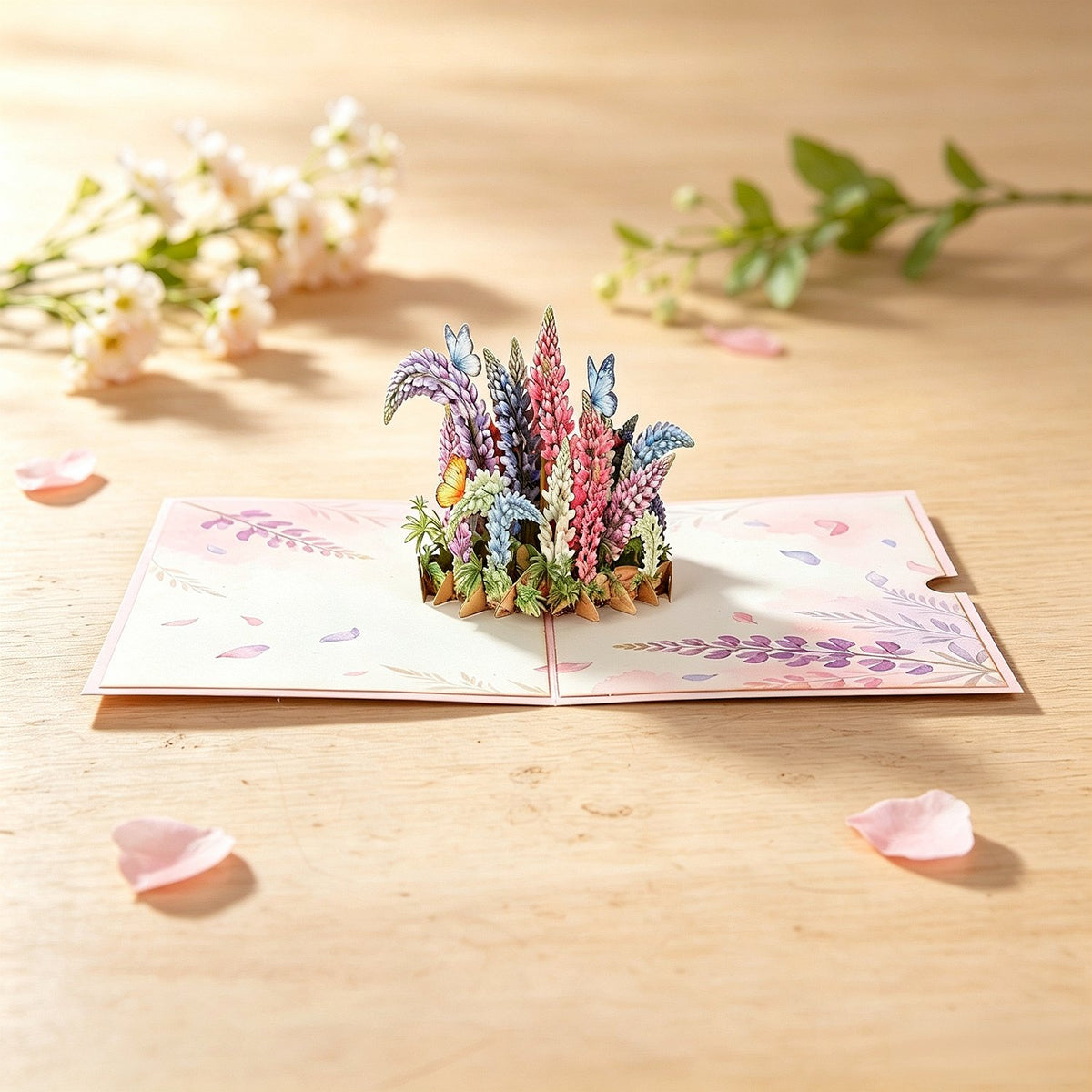 Ice Flower Flowering Shrubs Greeting Card