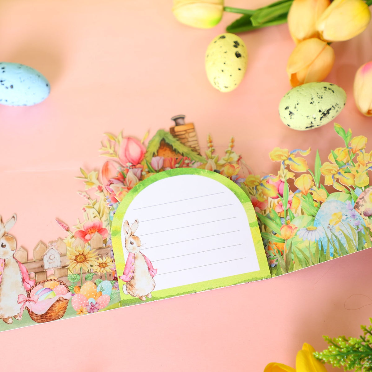 Vintage Easter Double Door 3D Pop Up Card