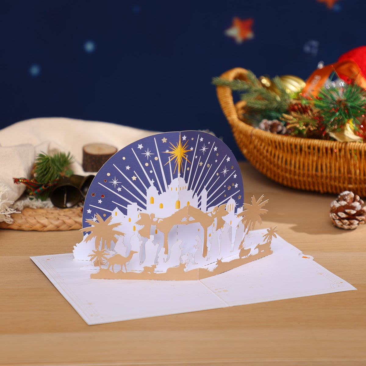 Nativity Silhouette Greeting Card