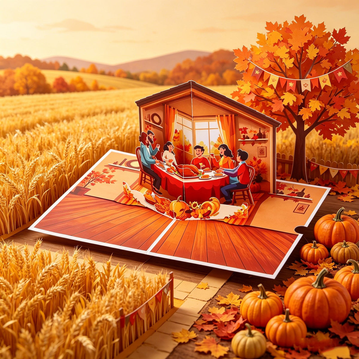 Thanksgiving 3D Pop Up Card