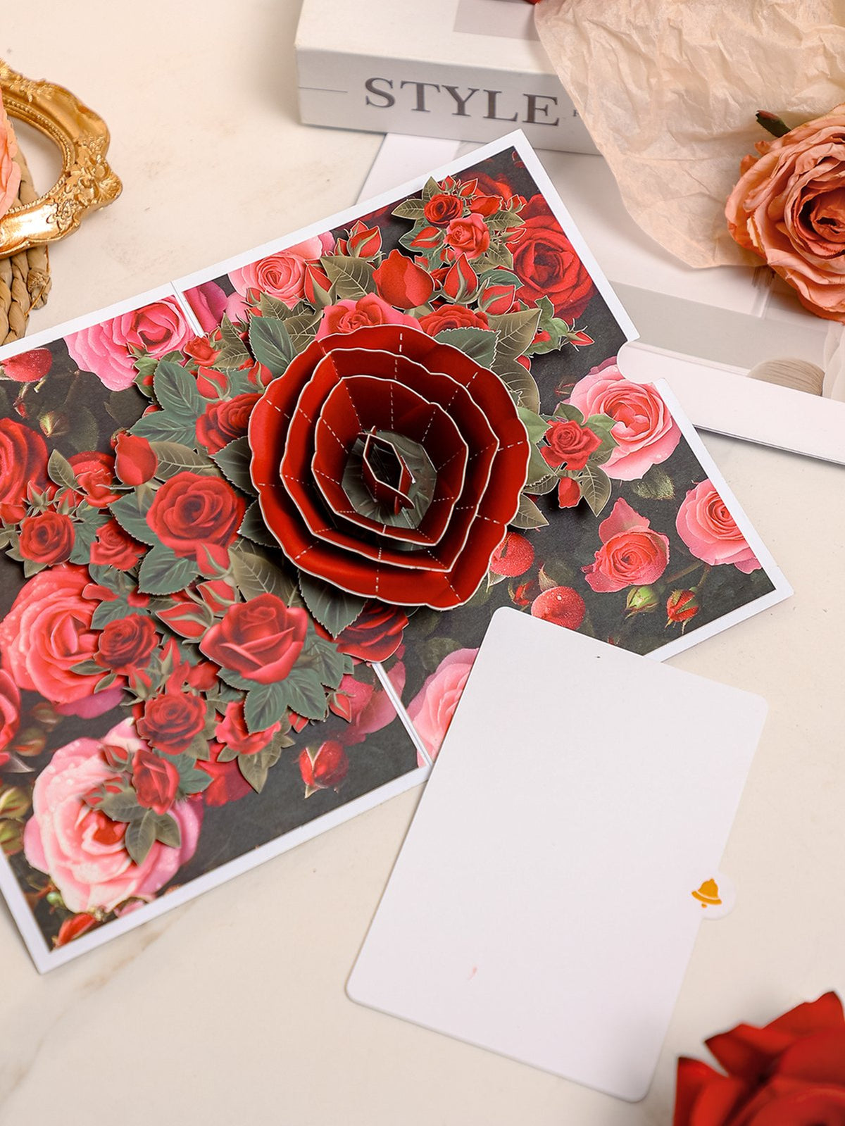 Rose 3D Pop Up Card
