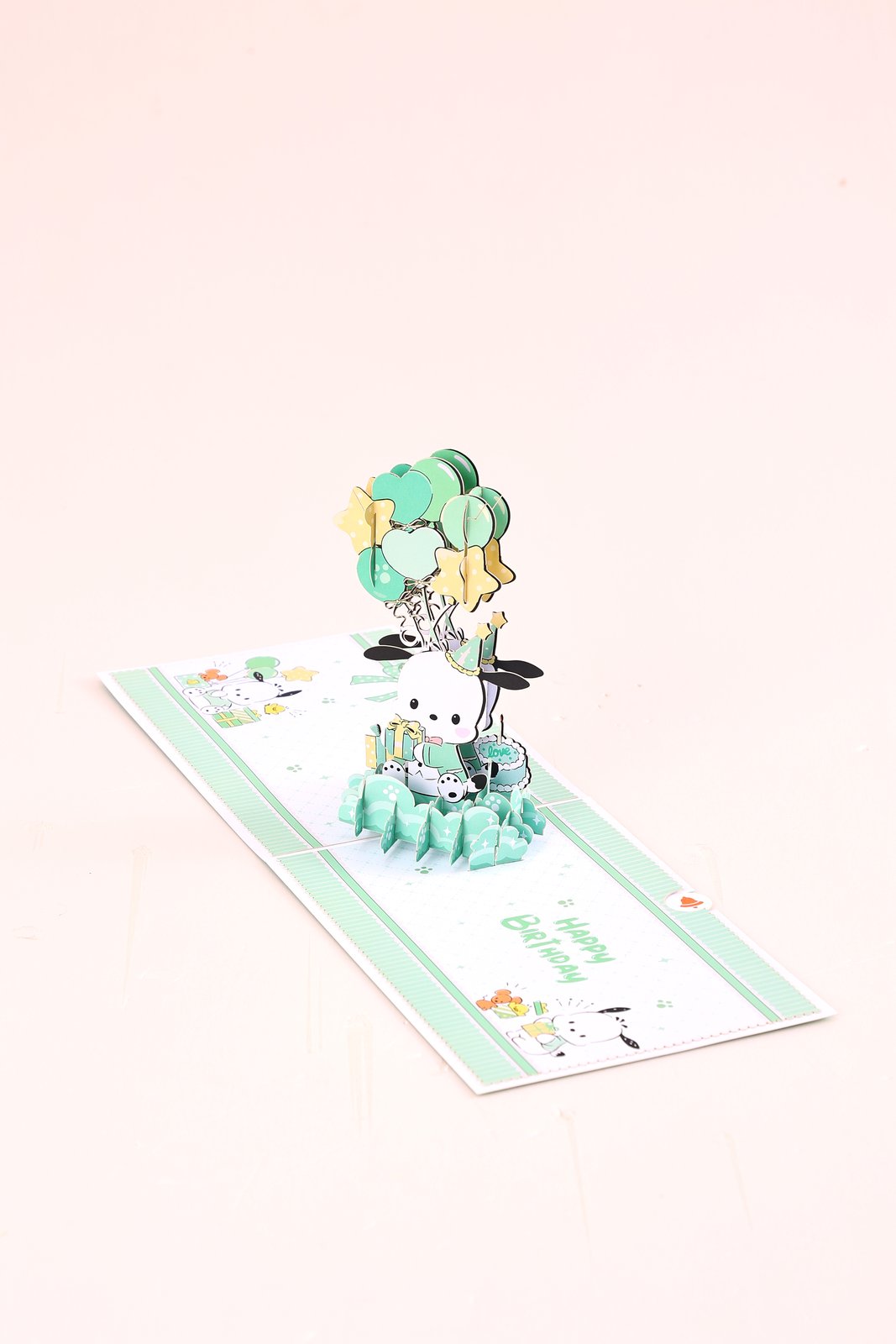 Pochacco Birthday Balloon Greeting Card
