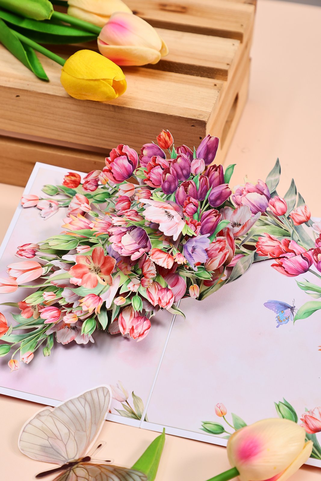 Tulip 3D Pop Up Card