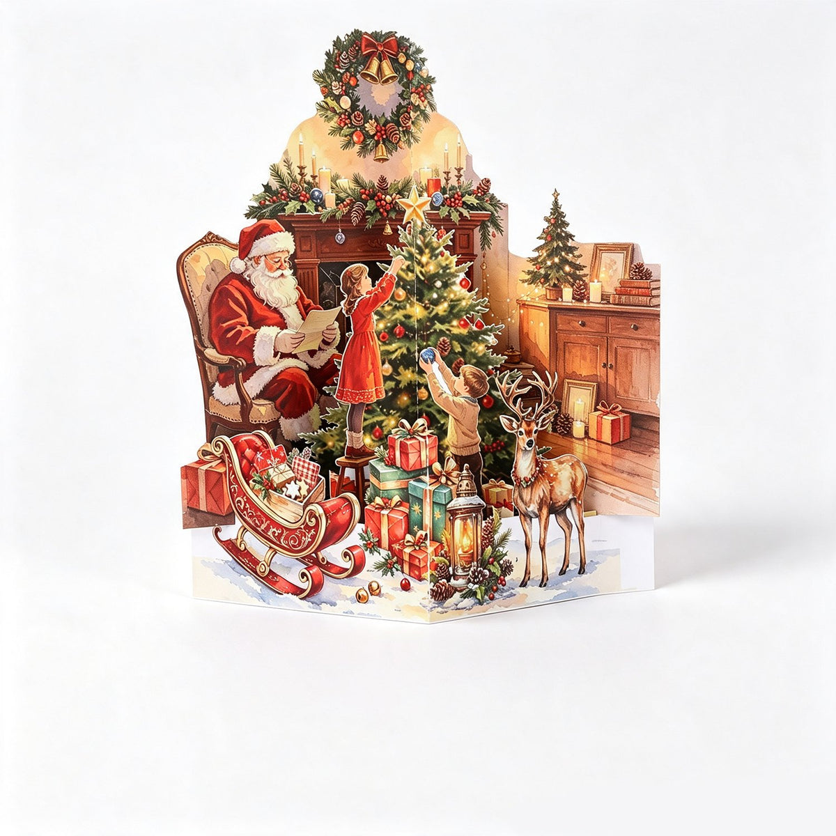 Vintage Christmas Ornament Greeting Card