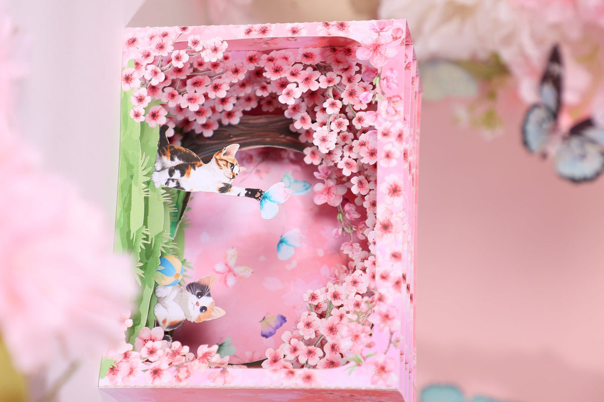 Cherry Blossom Stained Glass Window Ornament