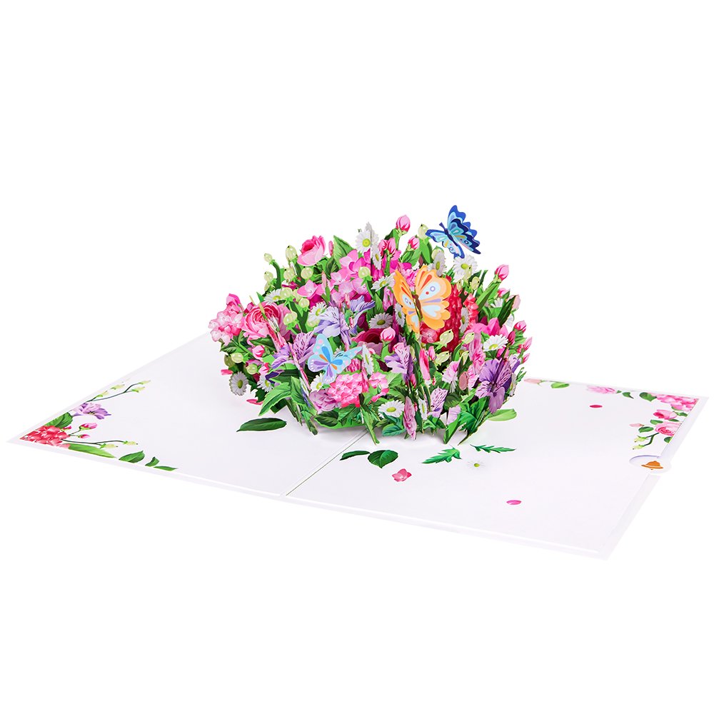 Flowering Shrubs 3D Pop Up Card