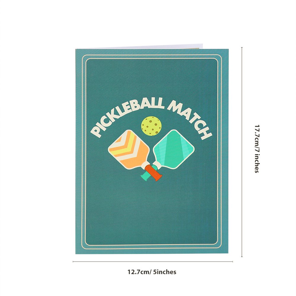 Pickleball Pickle 3D Pop Up Card