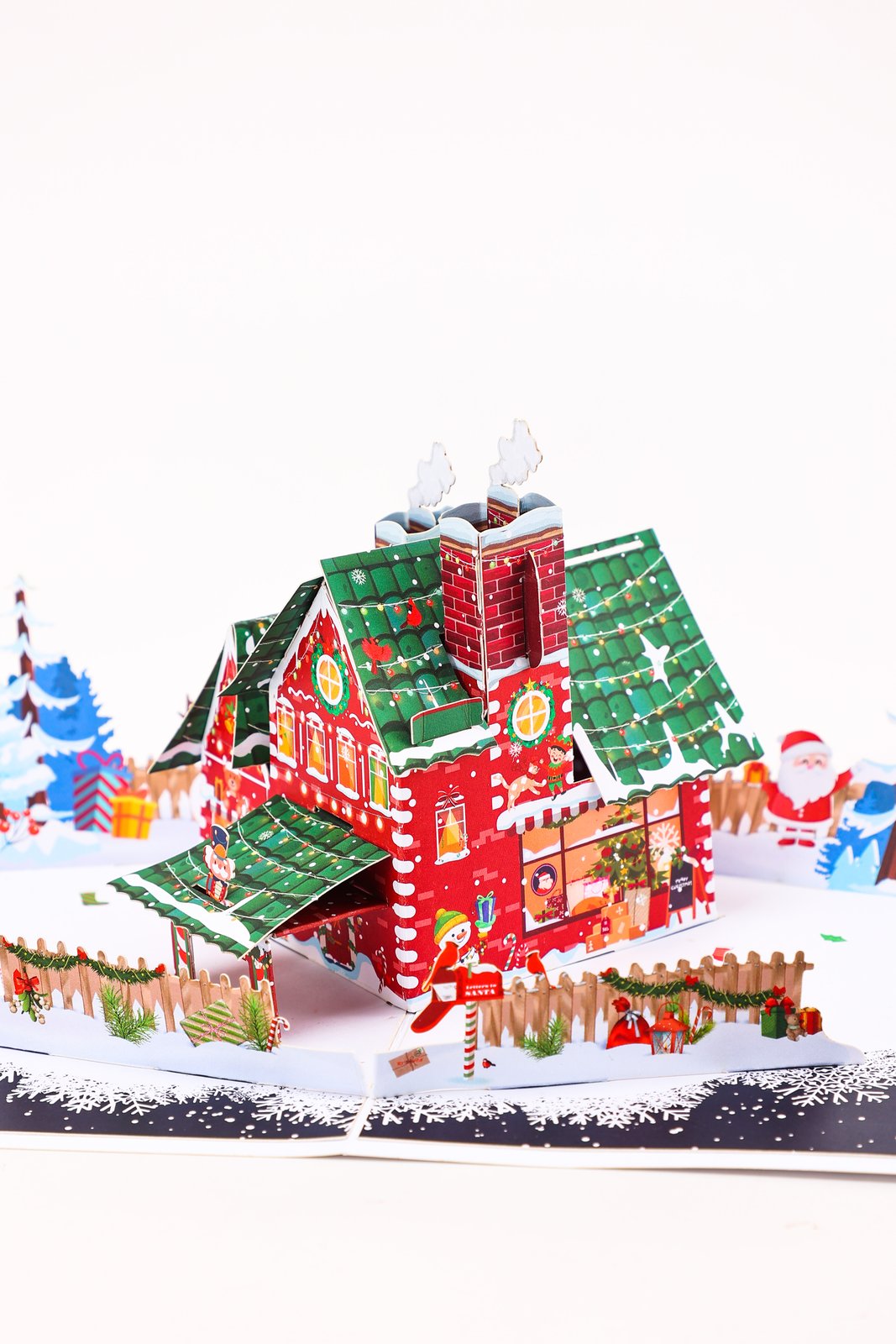 Christmas House 3D Pop Up Card