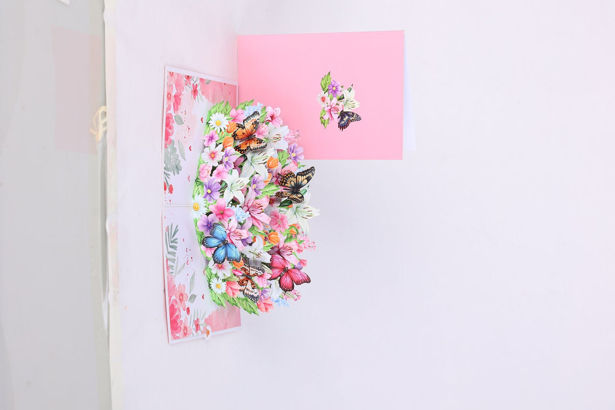 Pink Lily 3D Pop Up Card