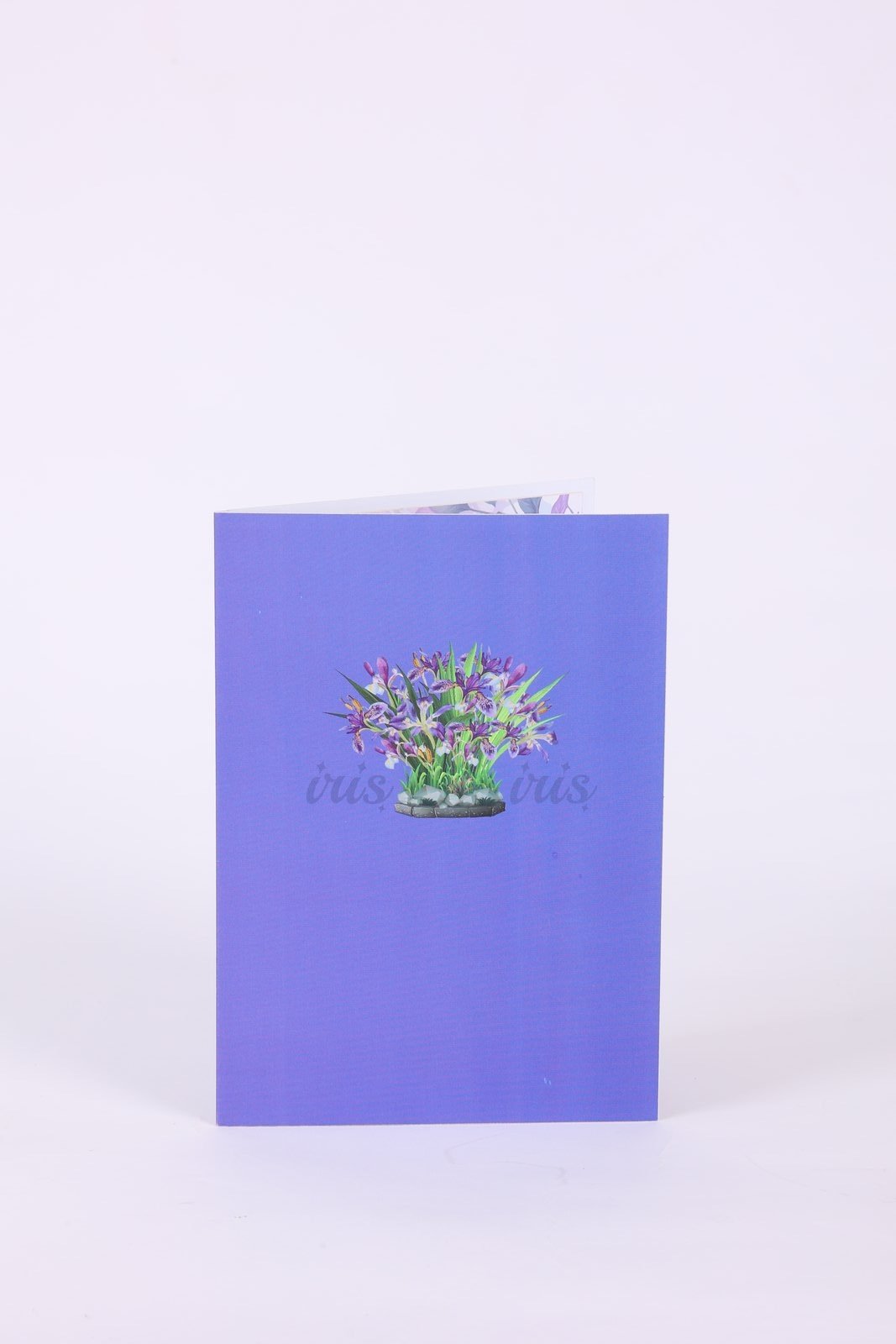 Lavender Flower Bouquet Flip Pop Up Card