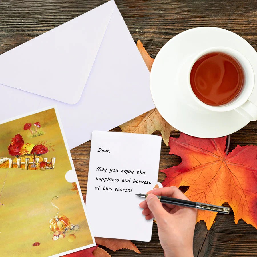 Pumpkin Wheelbarrow Halloween Greeting Card