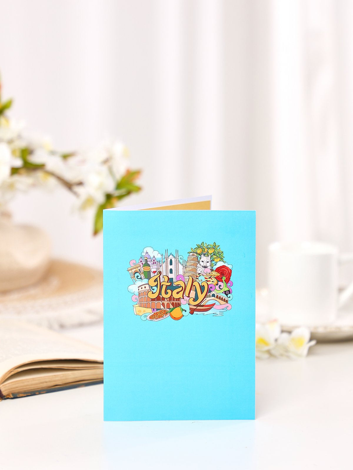 City Cityscape Greeting Card Italy
