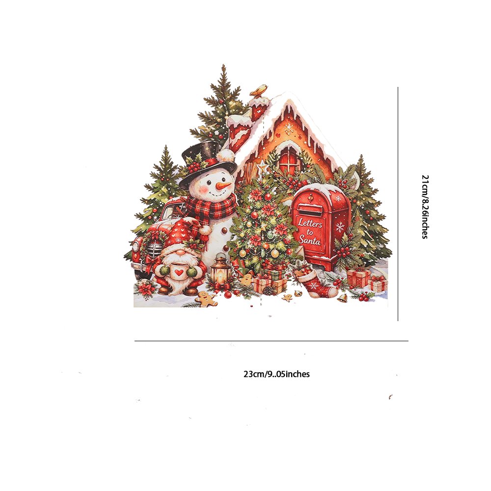 Christmas Gnome Snowman Ornament