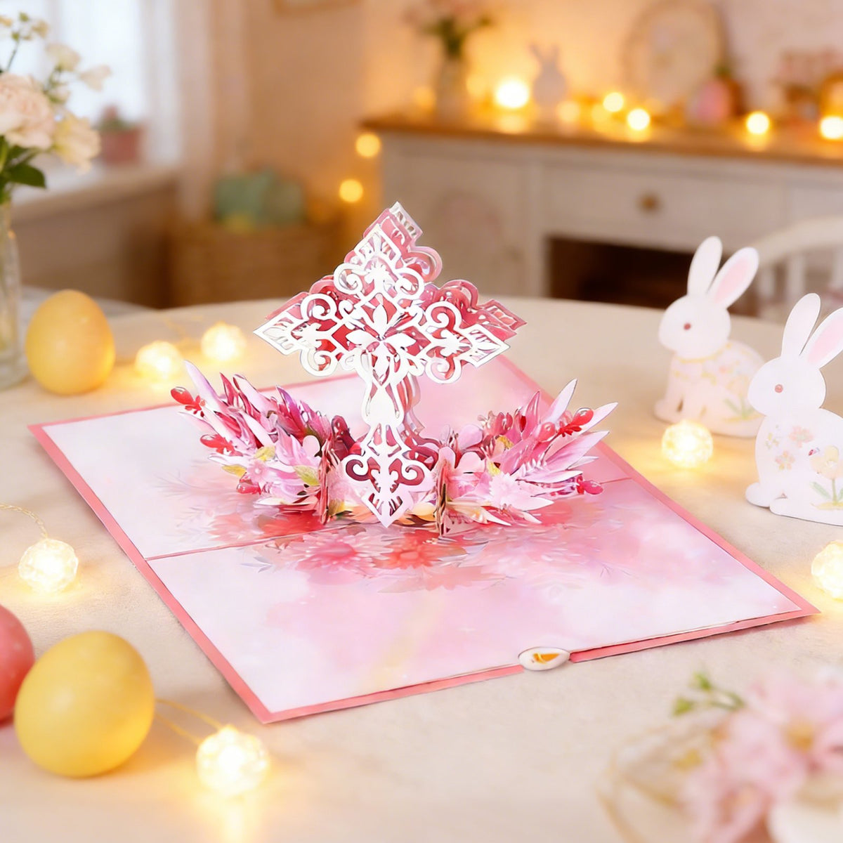 Easter Cross Flip Pop Up Card