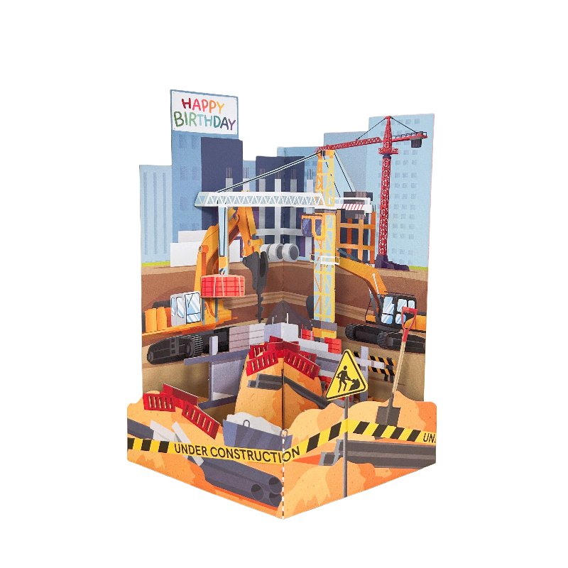 Architecture Birthday Party 3D Pop Up Card Ornament