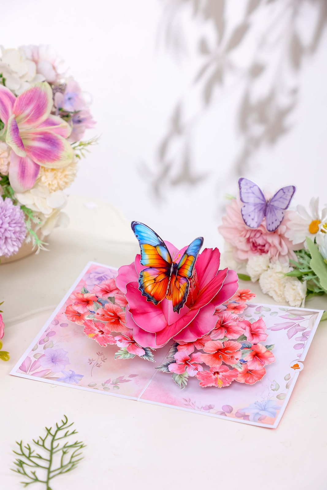 Hibiscus Butterfly Greeting Card