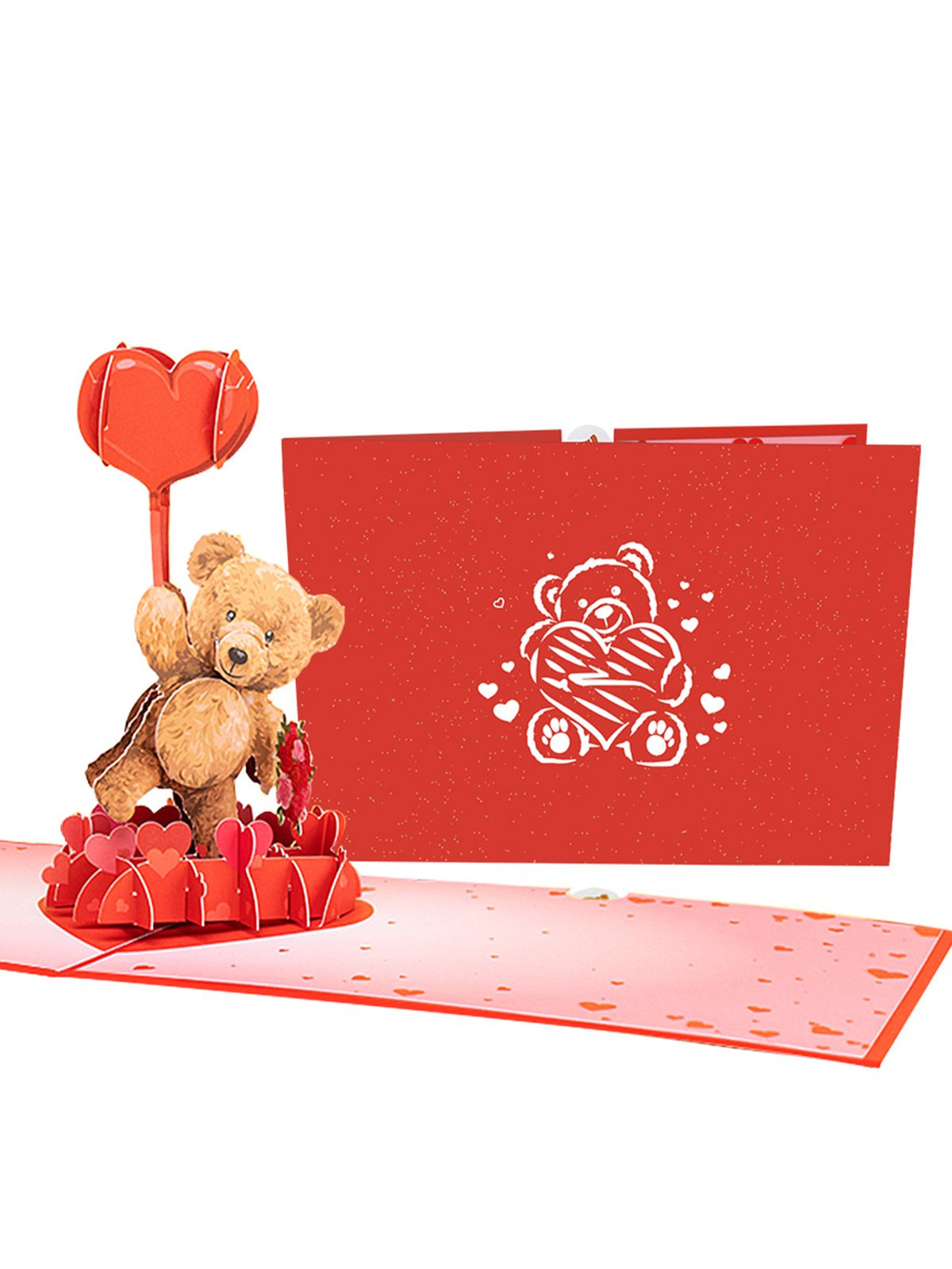 Heart Bear 3D Pop Up Card