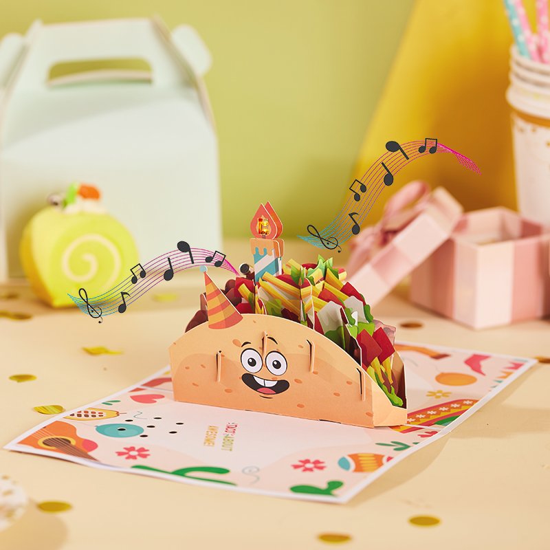 Taco Happy Birthday Music Greeting Card