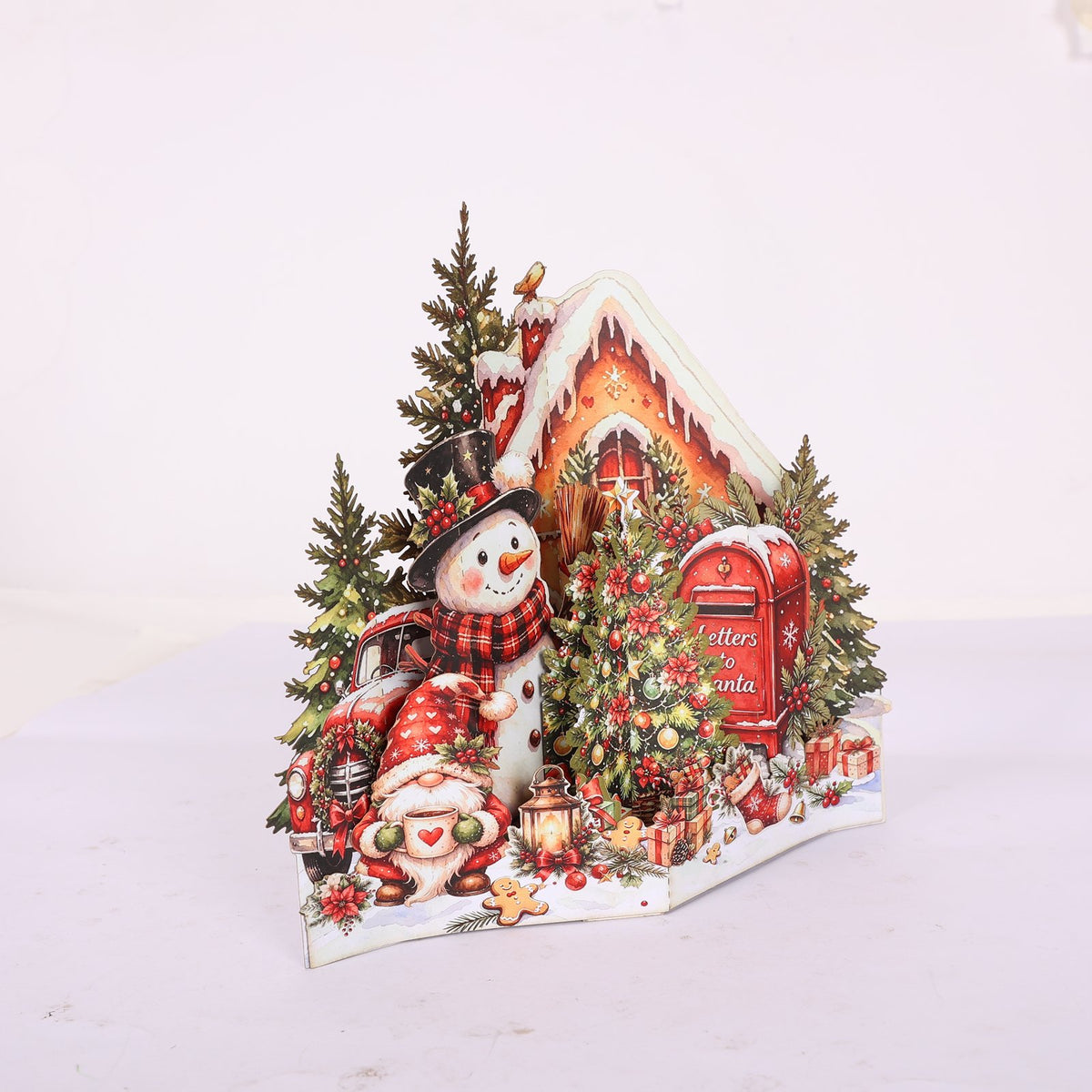 Christmas Gnome Snowman Ornament