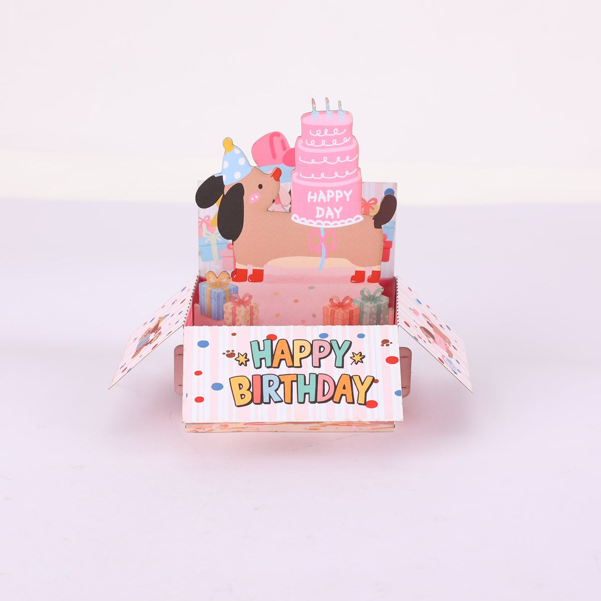 Dog Birthday Box Card
