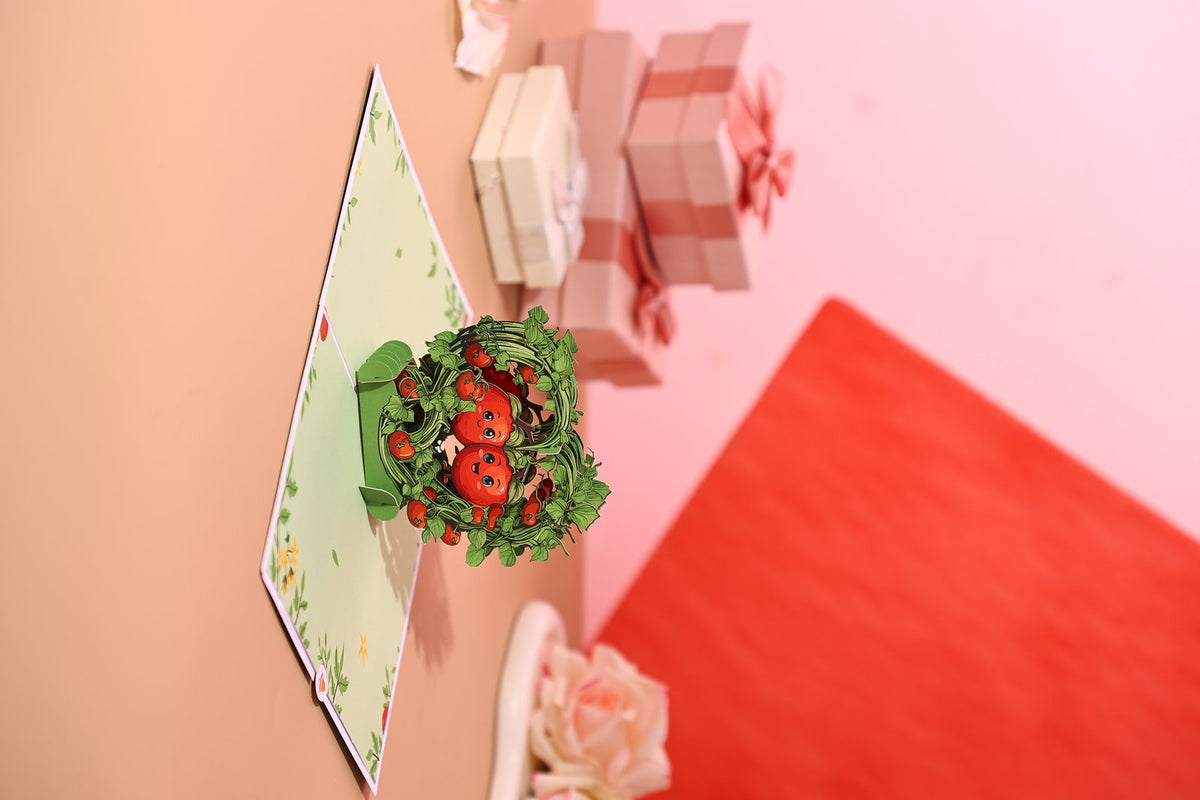 Tomato Head To Toe Love You 3D Pop Up Card