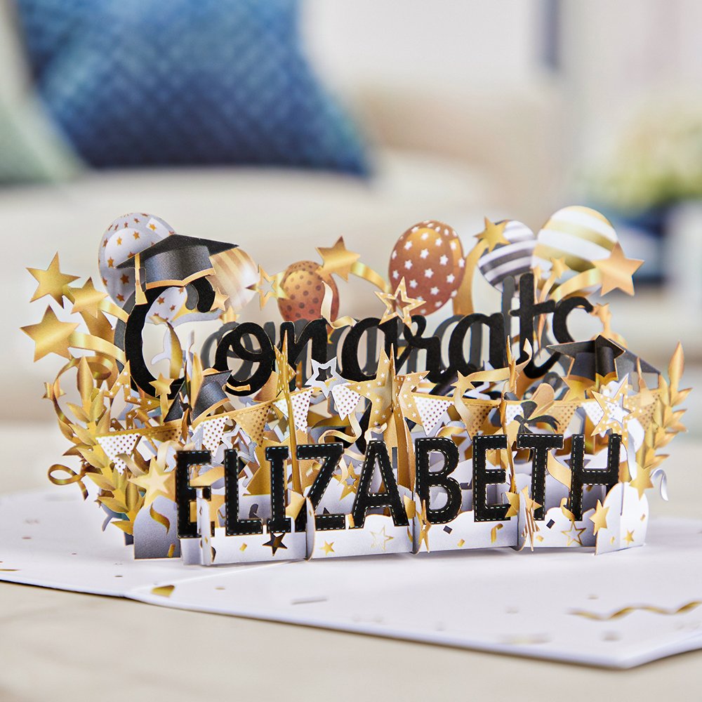 Personalized Congratulations 3D Pop Up Card