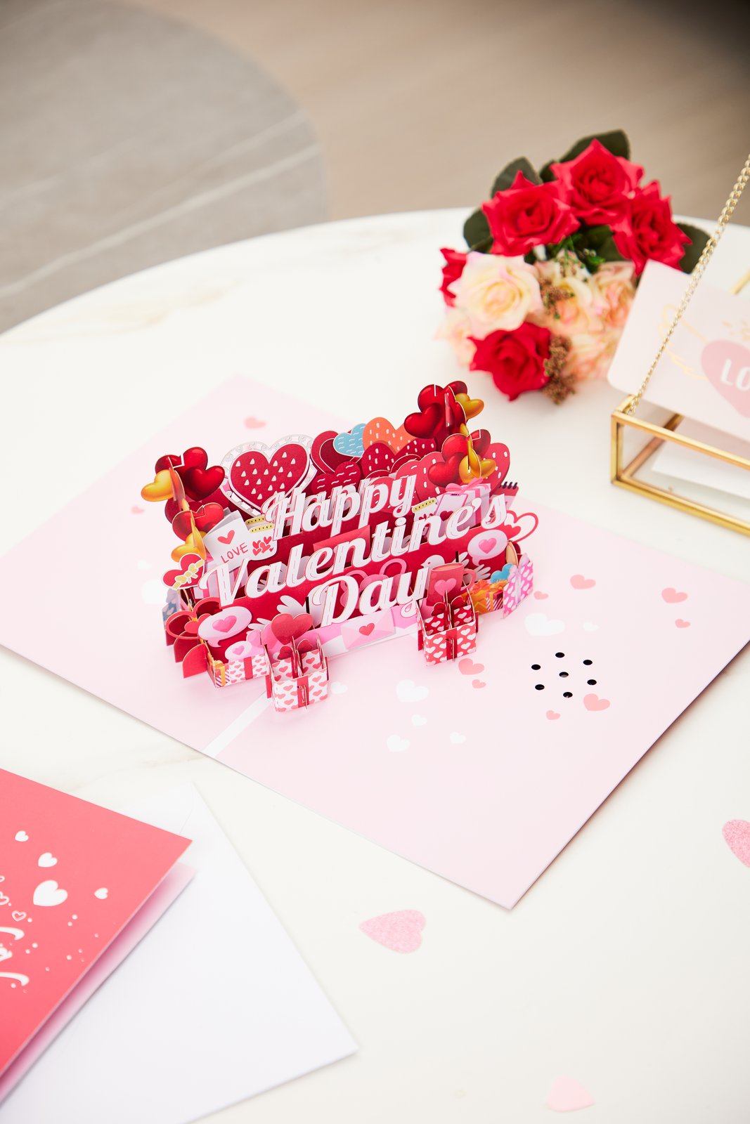 Valentine's Day Happy Music 3D Pop Up Card