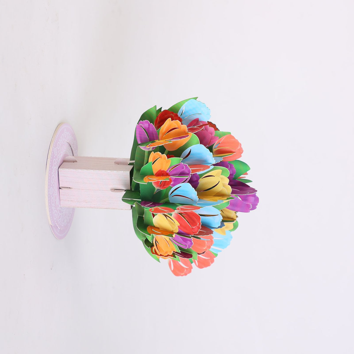 Berry Floral Branch Flip Pop Up Card