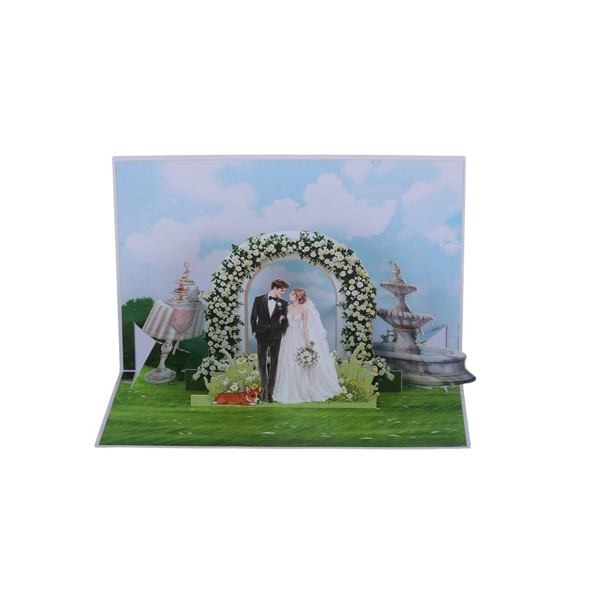 Wedding 90° 3D Pop Up Card