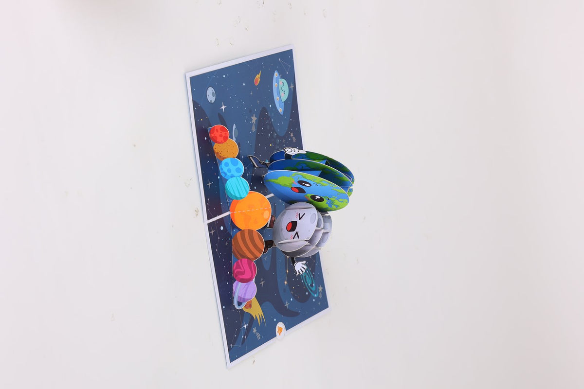 Planet 3D Pop Up Card