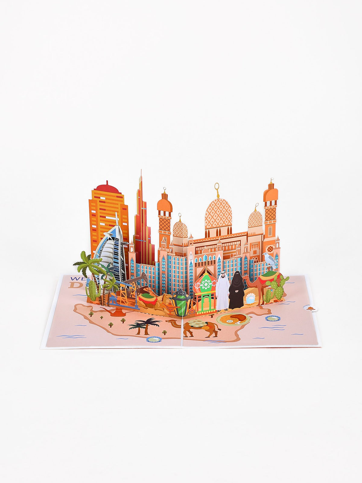 Dubai City Scenery 3D Pop Up Card