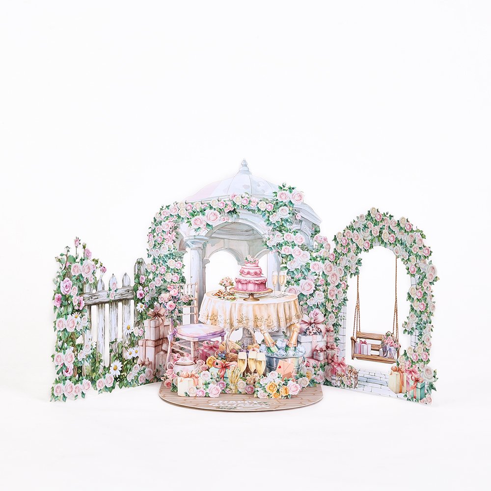 Garden Gazebo Wedding 3D Pop Up Card