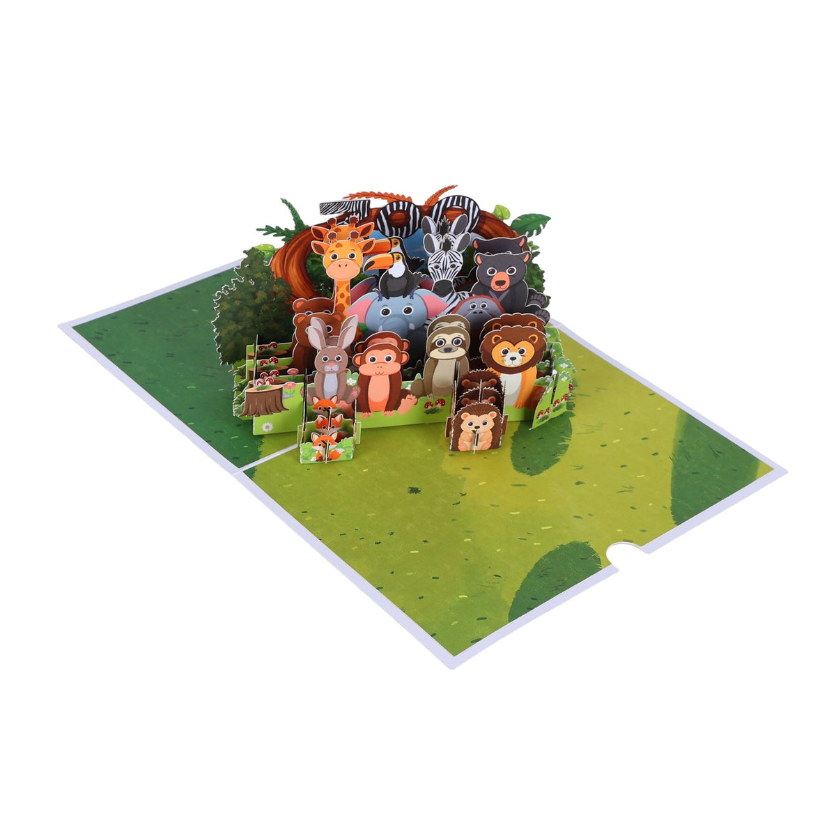 Animals Garden 3D Pop Up Card