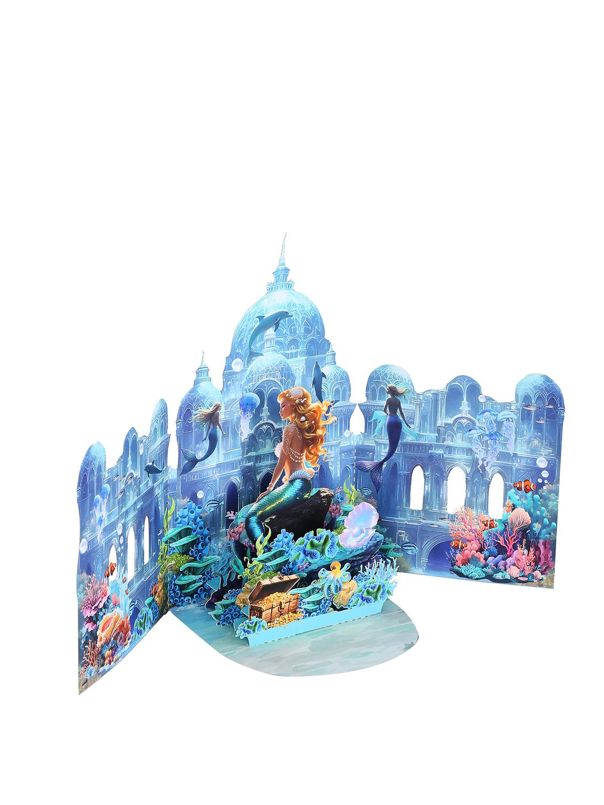 Under The Sea Palace 3D Pop Up Card