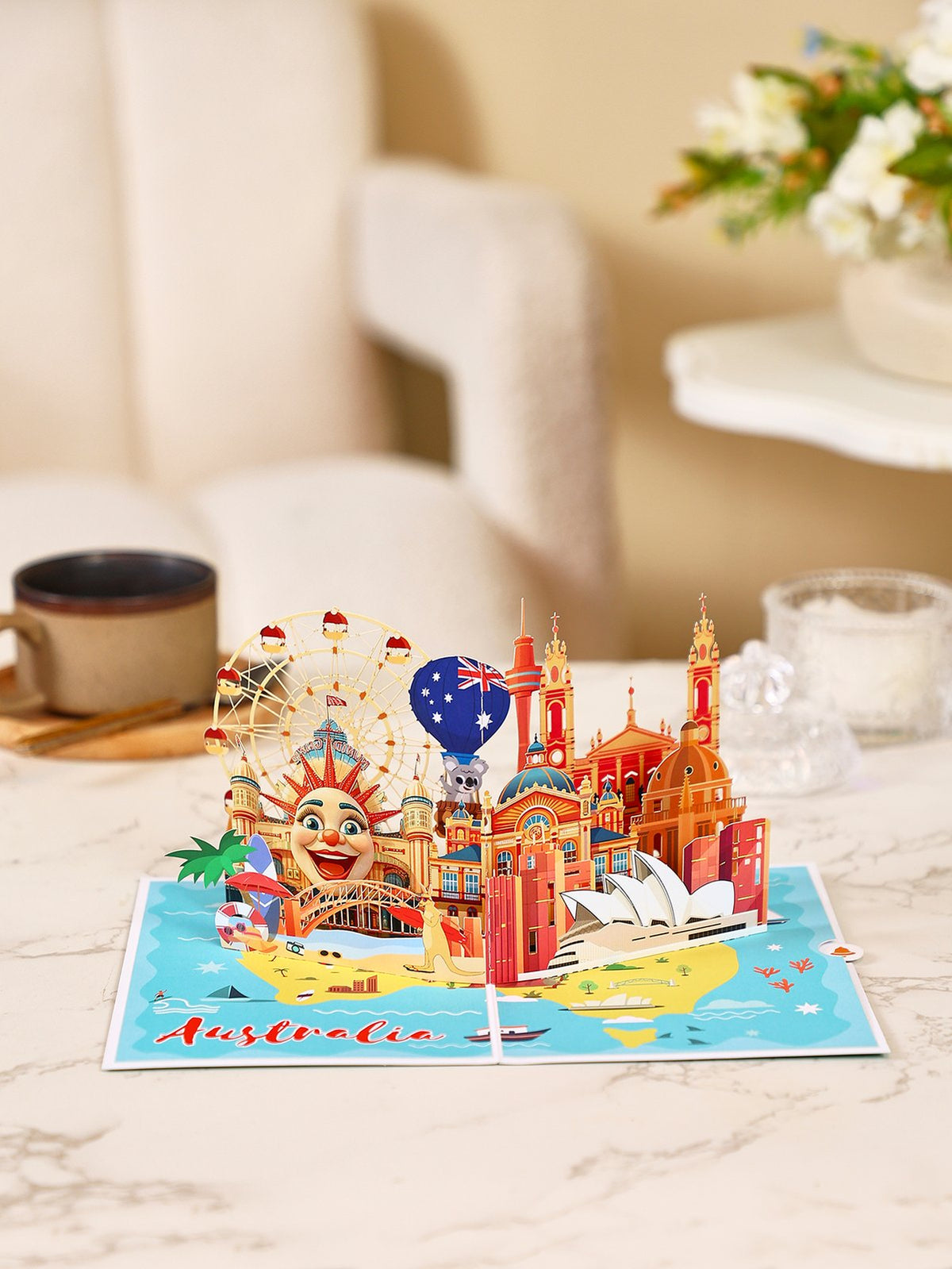 Australia City 3D Pop Up Card