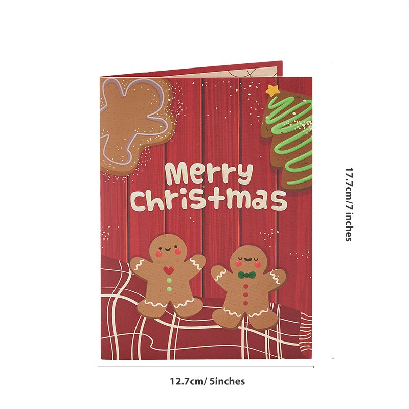 Gingerbread House Cup 3D Pop Up Card