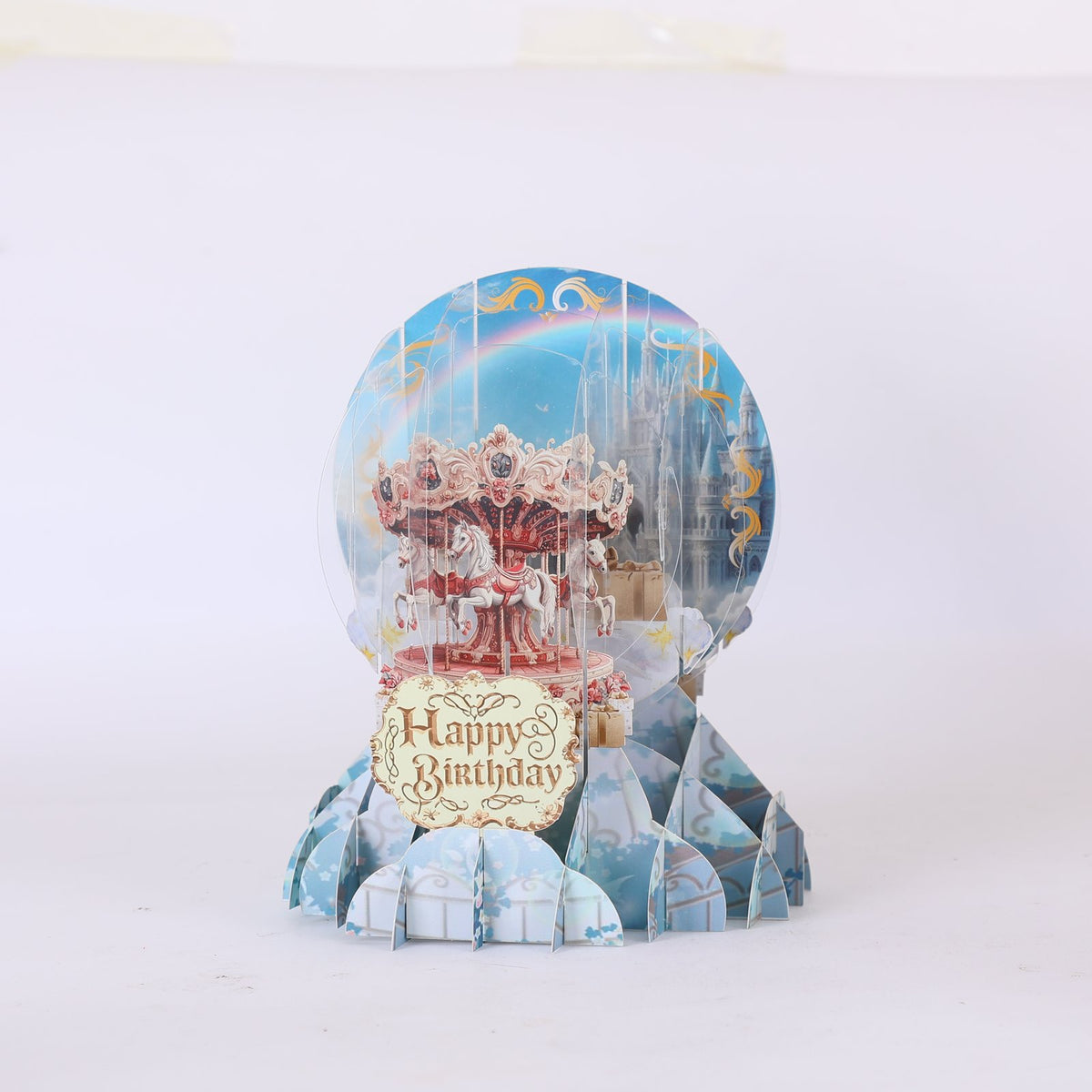 Carousel Crystal Ball Birthday Greeting Card