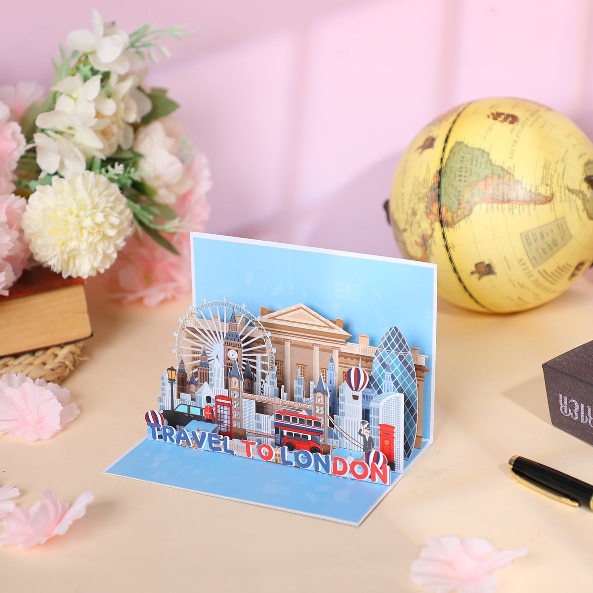 London City 90° 3D Pop Up Card