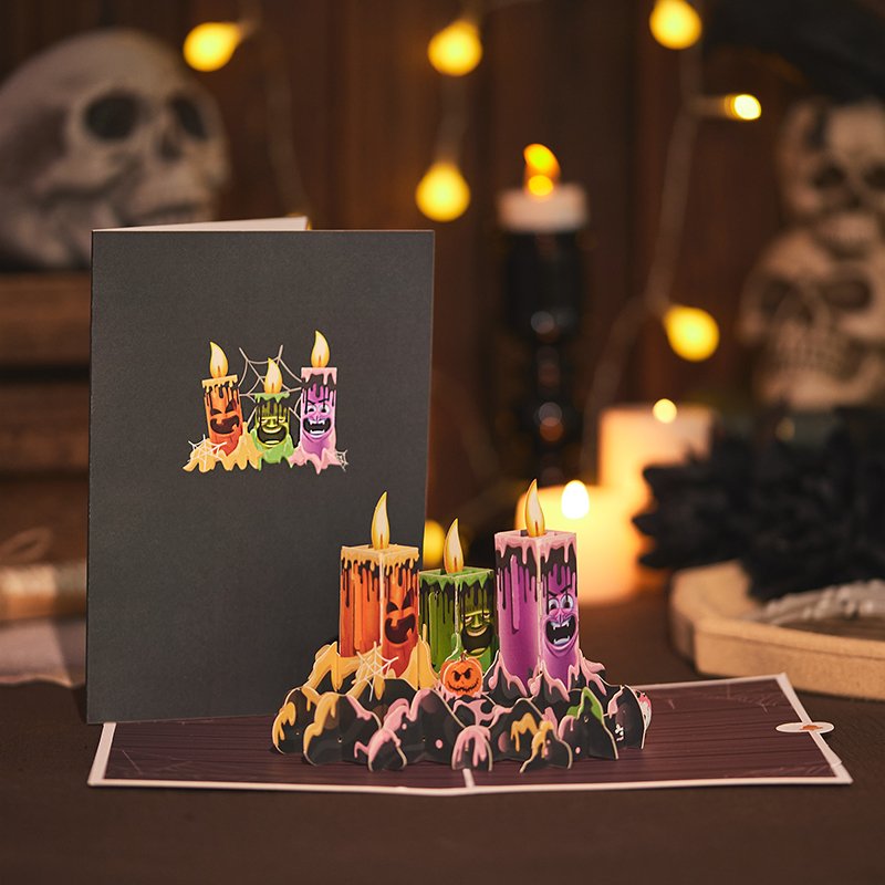 Halloween Candle Pop Up Card