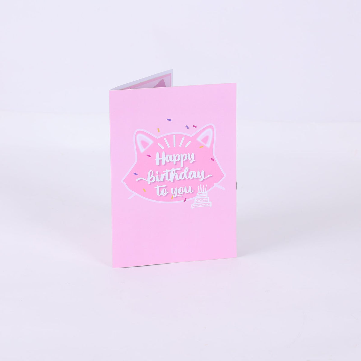 Cat Egg Birthday Party 3D Pop Up Card
