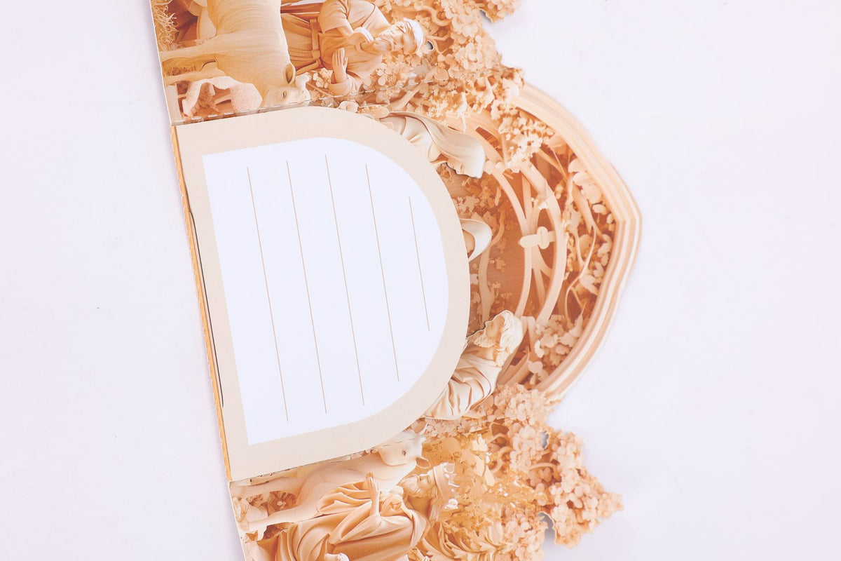 Nativity Relief Double Door 3D Pop Up Card