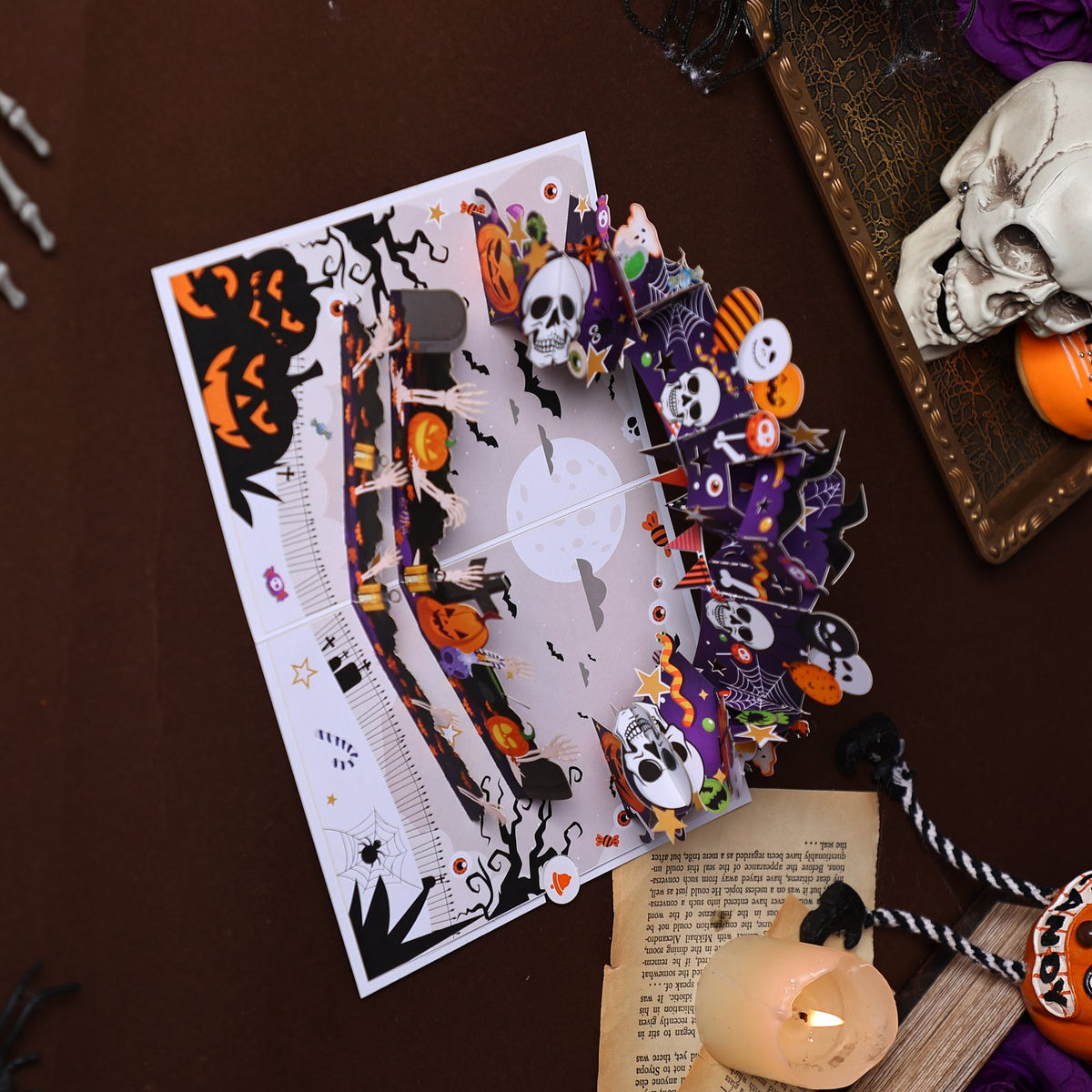 Halloween Skeleton Greeting Card