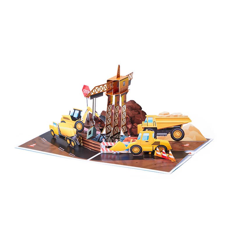 Vehicles 3D Pop Up Card
