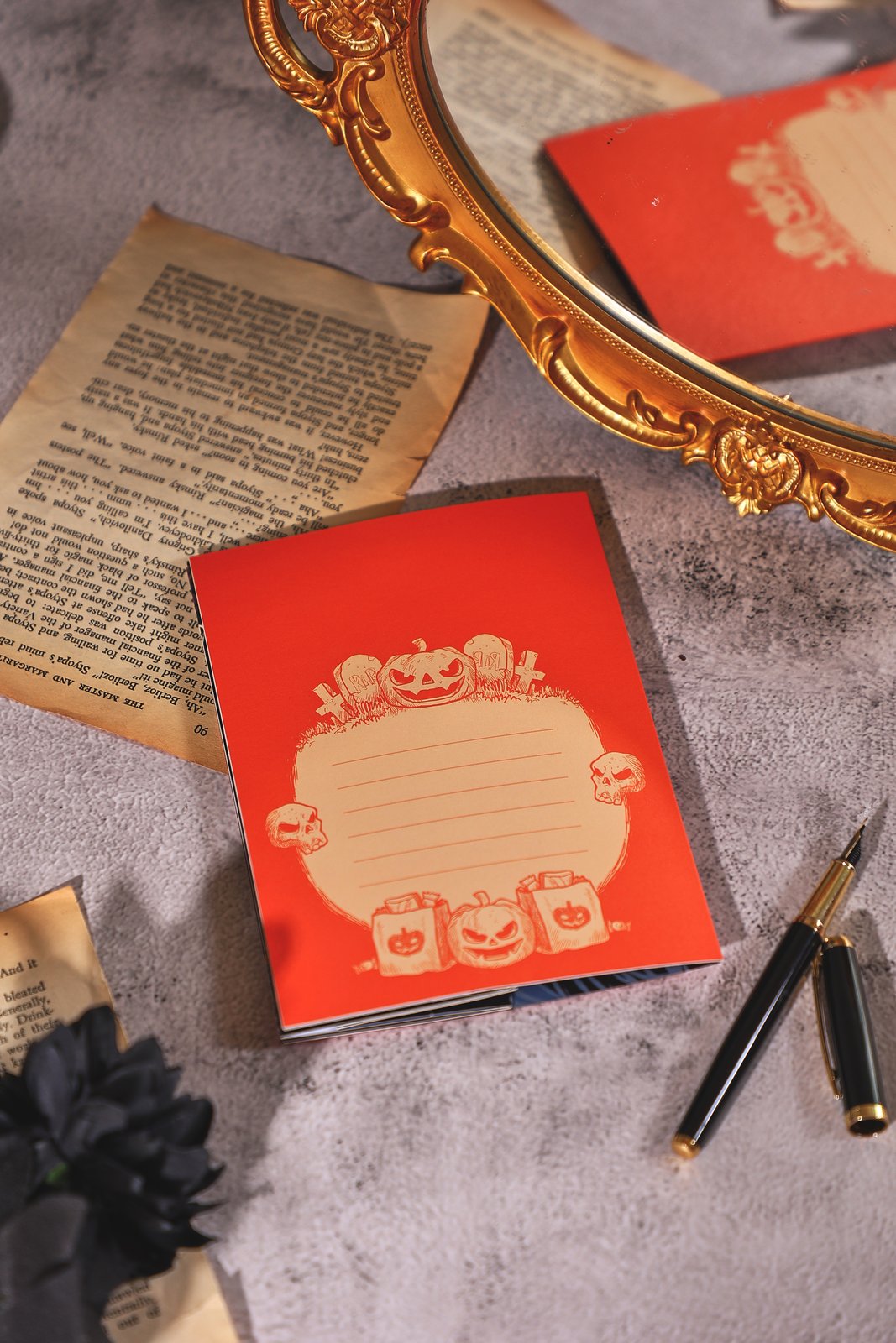 Halloween Pumpkin Bear Open Door 3D Pop Up Card