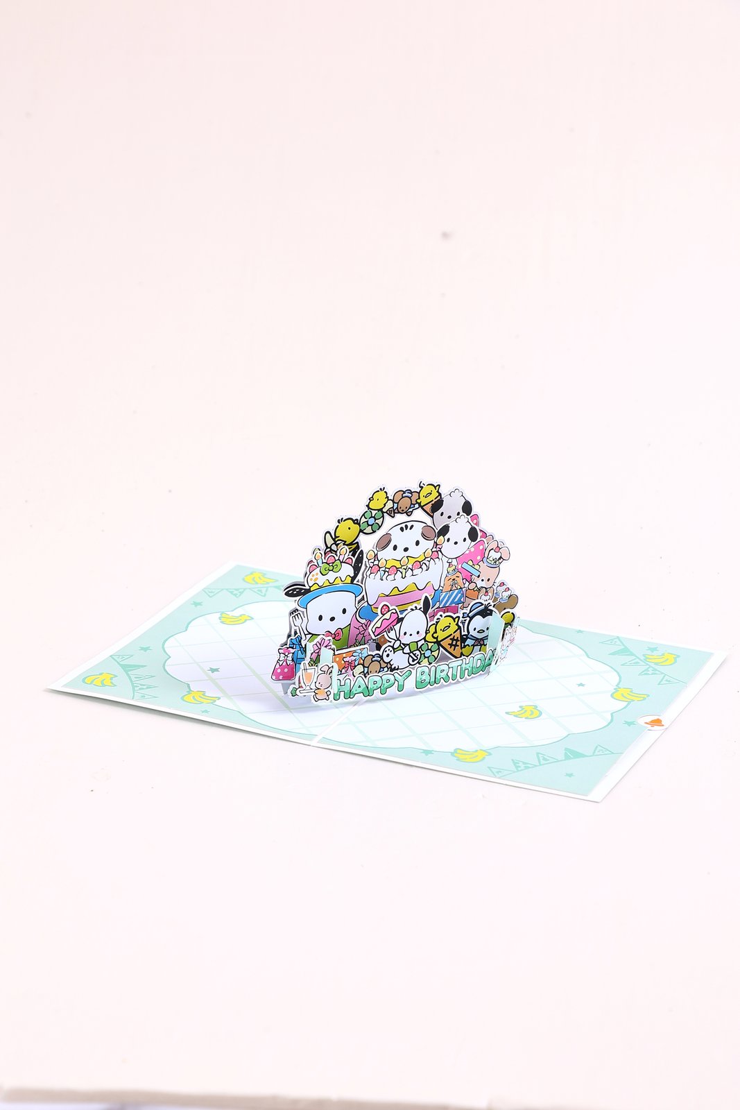Pochacco Birthday 3D Pop Up Card