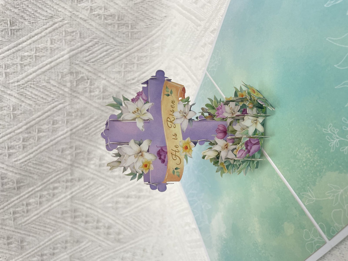 He Is Risen 3D Pop Up Card